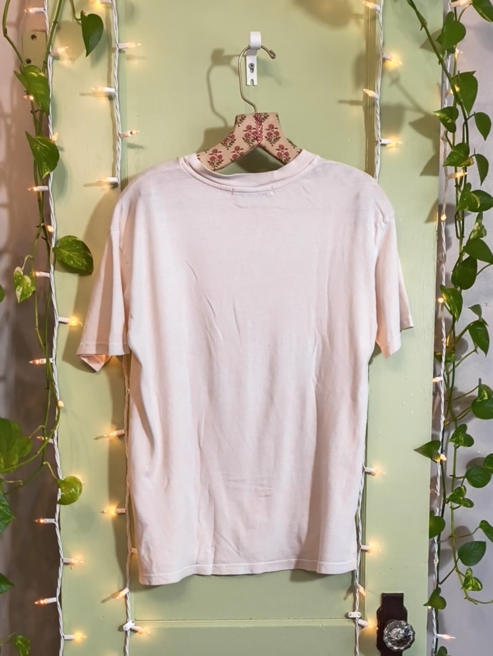 Women's Daydreamer Janis Joplin Tye Dye Peach White T-shirt 👕 XS - Picture 8 of 10